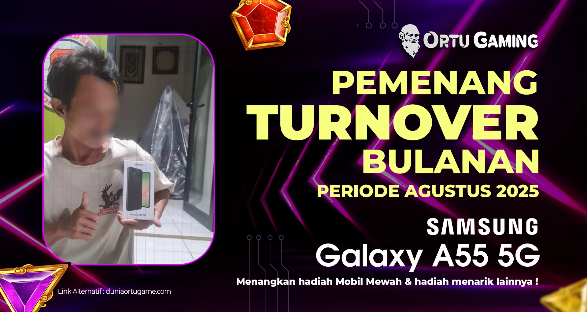 Bukti Penyerahan Hadiah OrtuGaming 1